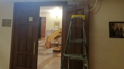 В Красноярске в храме Рождества Христова ведутся реставрационные работы